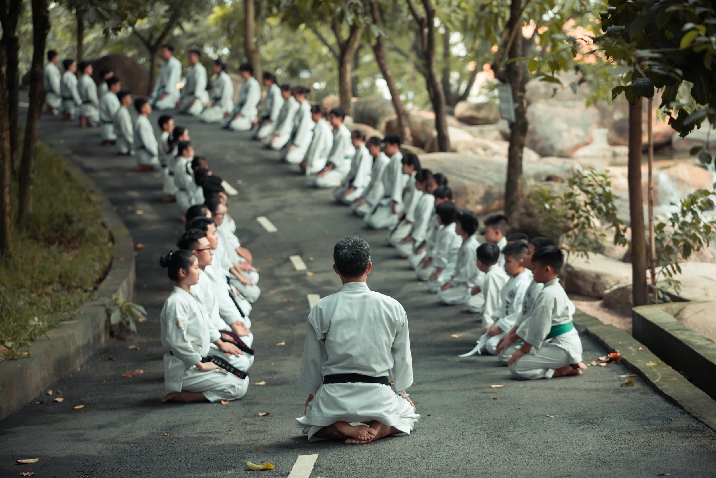 Karate Studenten